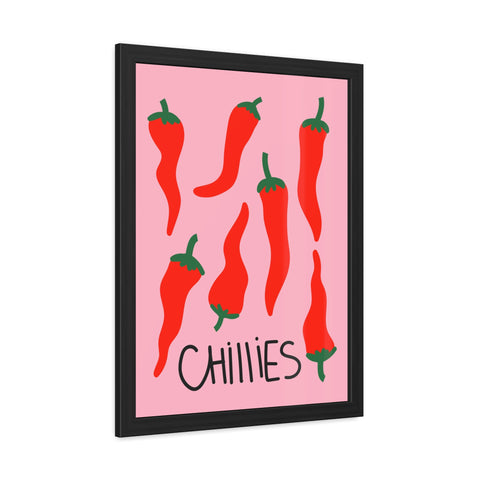 Spicy Chillies Framed Poster - Vibrant Kitchen Wall Art
