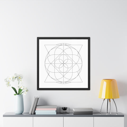 Stark 2 - Minimalist Geometric Framed Poster - Modern Wall Art for Home Decor