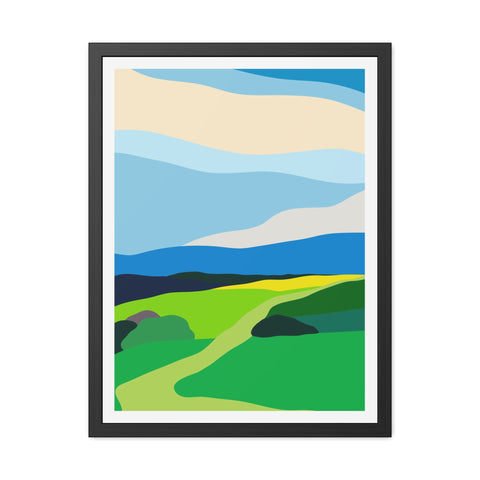 Scapes 2 - Vibrant Landscape Framed Poster - Modern Wall Art for Home Décor
