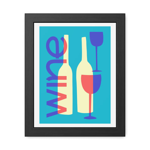 Wine Country 7 - Modern Wine Framed Poster - Colorful Wall Art for Wine Lovers