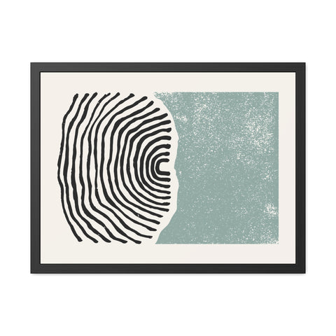 Ink Stamp 5 - Abstract Framed Art Print - Modern Vibes for Home Décor