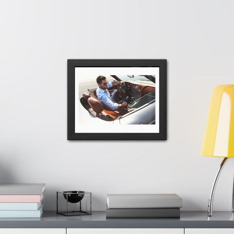 Hop in - Luxury Car Enthusiast Framed Poster - Stylish Wall Art for Home or Office
