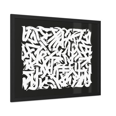 Smith 2 - Abstract Art Framed Poster – Modern Black and White Wall Decor for Home & Office