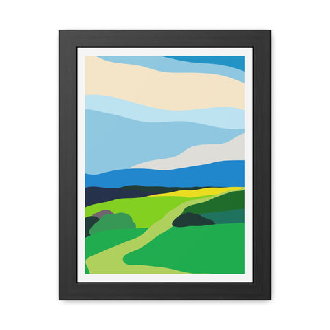 Scapes 2 - Vibrant Landscape Framed Poster - Modern Wall Art for Home Décor