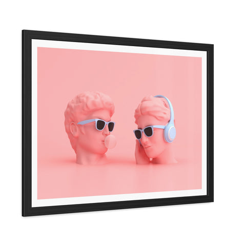 Popped - Trendy Framed Posters - Retro Vibes with Stylish Heads & Headphones