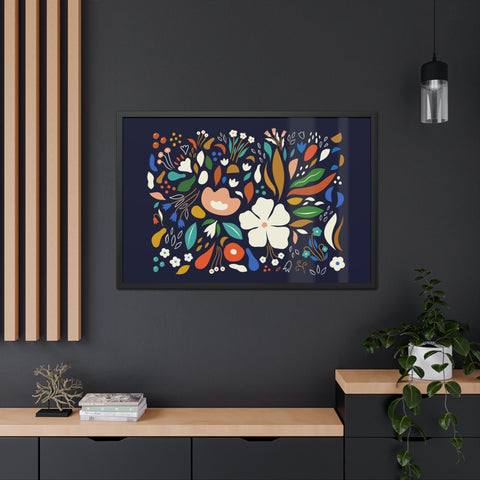 The Flowering 1 - Blooming Floral Framed Poster - Vibrant Home Decor for Nature Lovers