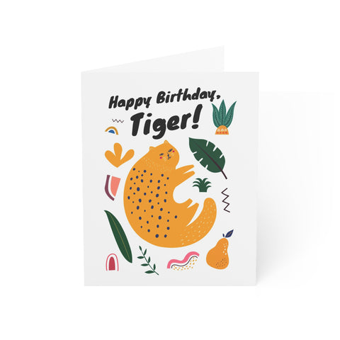 Happy Birthday Tiger (Nature) - Greeting Card