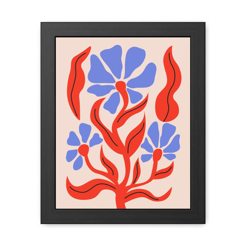 Marinda 7 - Vibrant Floral Art Framed Poster - Modern Home Decor