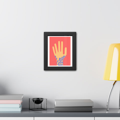 Stratica 2 - Vibrant Hand Art Framed Poster - Modern Decor for Home & Office