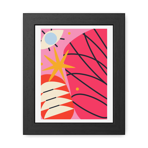 Kurian 2 - Vibrant Abstract Framed Poster - Modern Wall Art Decor