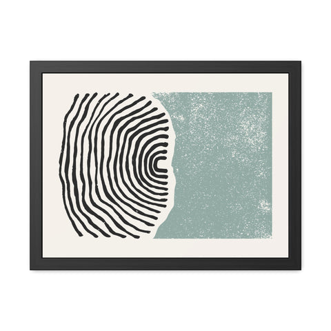 Ink Stamp 5 - Abstract Framed Art Print - Modern Vibes for Home Décor