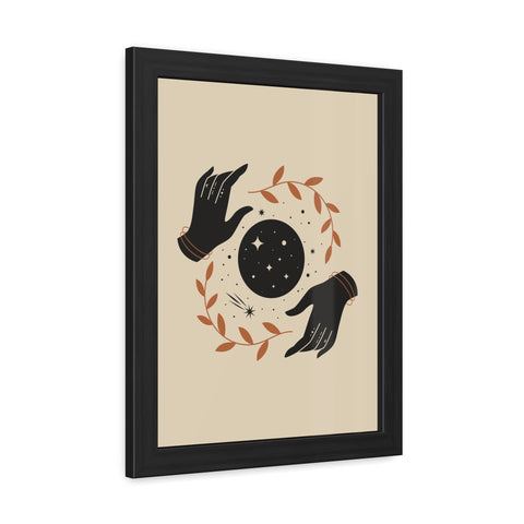 Witchcraft - Celestial Hands Framed Poster – Bohemian Wall Art for Home Decor