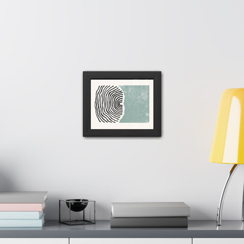 Ink Stamp 5 - Abstract Framed Art Print - Modern Vibes for Home Décor