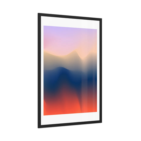 Spiritual 4 - Serene Abstract Framed Poster - Modern Wall Art for Calm Spaces