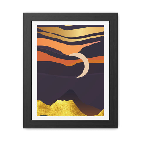 South 4 - Serene Sunset Framed Poster – Modern Wall Art for Home Decor