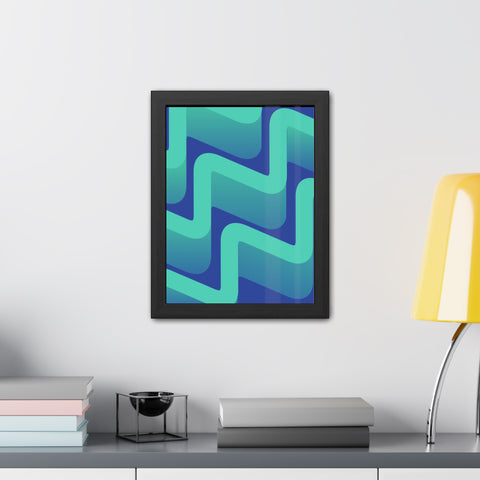Abstractica 3 - Abstract Waves Framed Poster | Modern Home Decor | Vibrant Wall Art