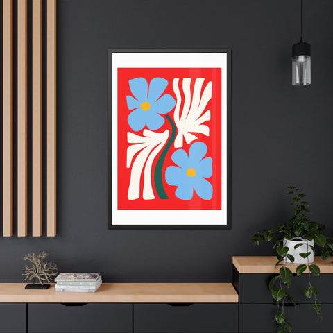 Natural Formation 3 - Vibrant Floral Framed Poster - Modern Home Decor Art