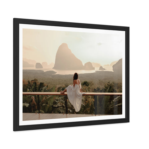 The View - Serene Landscape Framed Poster - Tranquil Nature Wall Art for Home Décor