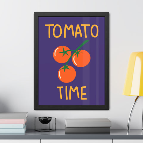 Tomato Time Framed Poster - Bright and Playful Kitchen Decor