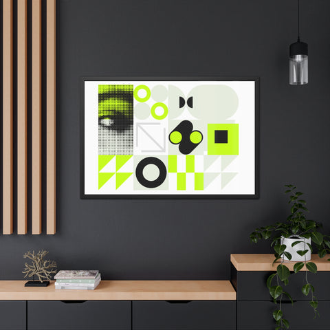Modern Geometric Framed Poster Art – Eye-Catching Home Decor