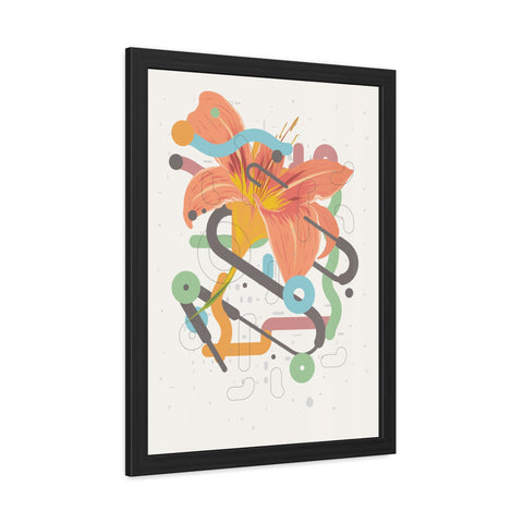 Lavish 4 - Vibrant Floral Art Framed Poster - Modern Home Decor