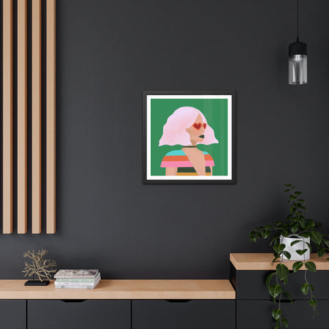 Day at the Opera - Vibrant Framed Poster - Retro Chic Wall Art for Trendsetters