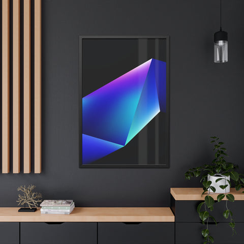 Omega 4 - Modern Geometric Framed Poster - Abstract Art for Stylish Home Decor