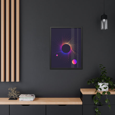 Sound Nova 1 - Cosmic Vibe Framed Poster - Celestial Art for Home Decor