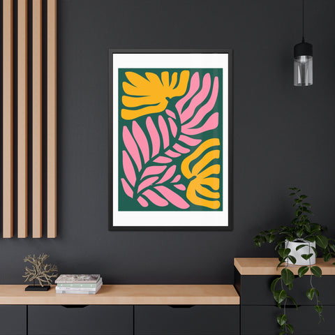 Natural Formation 8 - Tropical Floral Framed Poster - Modern Wall Art for Home Decor