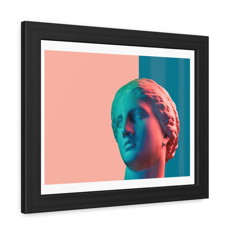 Look - Modern Art Framed Posters - Abstract Head Sculpture Decor for Home & Office