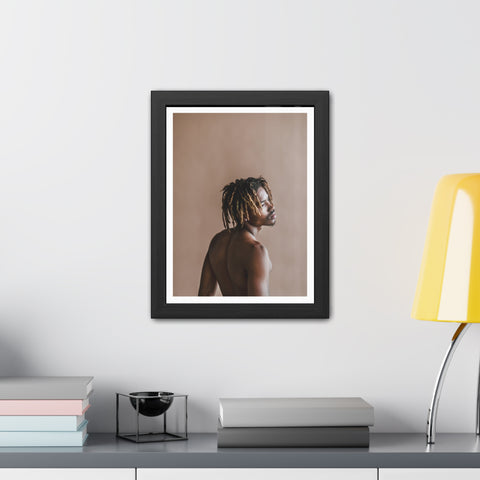 Male Portrait 3 - Elegant Framed Poster - Artistic Male Portrait for Modern Home Decor