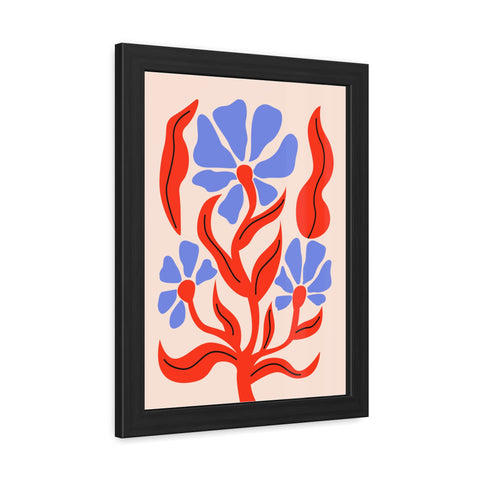 Marinda 7 - Vibrant Floral Art Framed Poster - Modern Home Decor