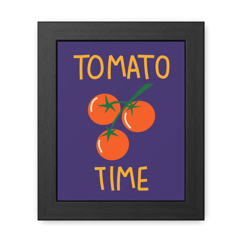 Tomato Time Framed Poster - Bright and Playful Kitchen Decor