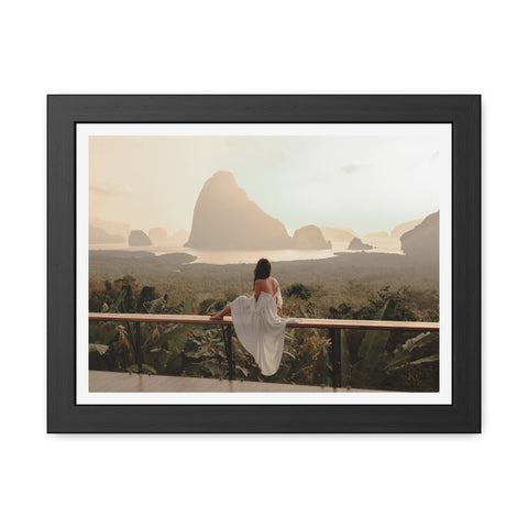 The View - Serene Landscape Framed Poster - Tranquil Nature Wall Art for Home Décor