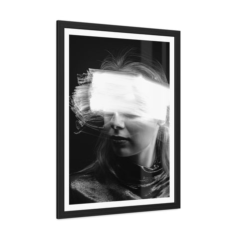 Flash of light - Portrait - Abstract Framed Poster - Modern Wall Art for Creative Spaces