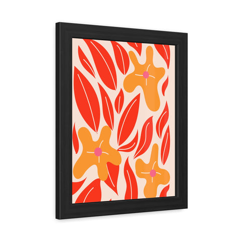 Marinda 2 - Vibrant Floral Framed Poster for Home Decor