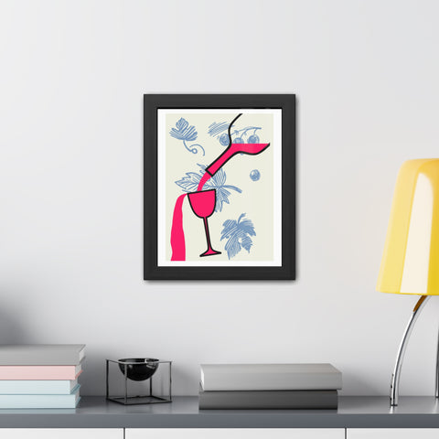 Wine Country 9 - Tropical Cocktail Framed Poster - Vibrant Wall Art for Home Decor