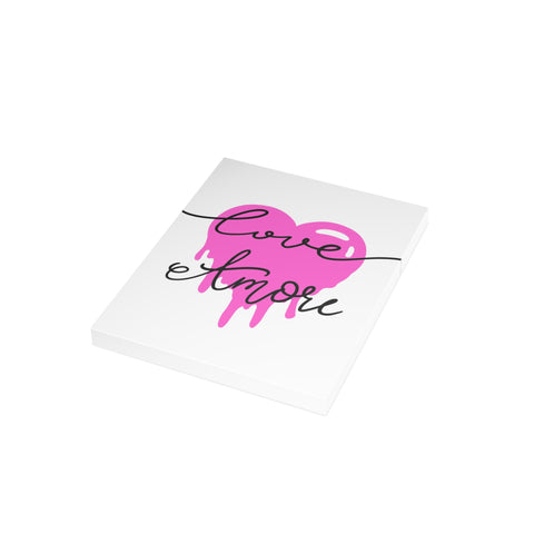'Love è Amore' Pink Drip Heart Card — Love / Valentine Greeting Card - Illustrated, Funny, Snarky, Modern