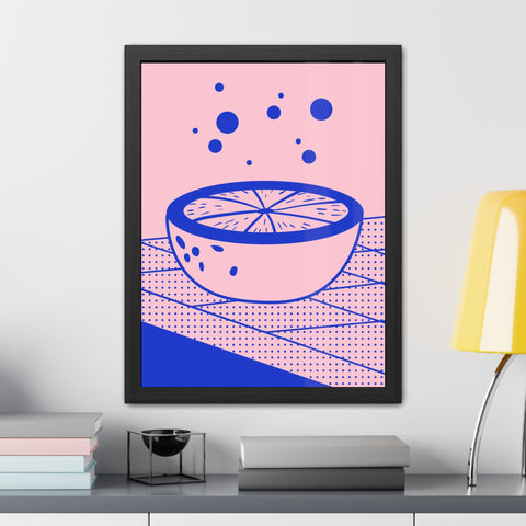 When life gives you lemons 7 - Modern Framed Poster - Vibrant Fruit Bowl Artwork for Home Decor
