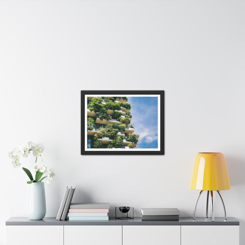 Green Urban - Eco-Friendly Framed Poster - Urban Oasis Greenery Wall Art