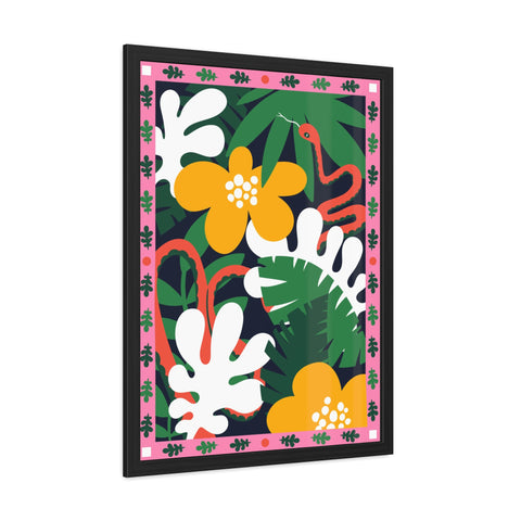 Amazon 3 - Tropical Botanical Framed Poster - Vibrant Jungle Art for Home Decor