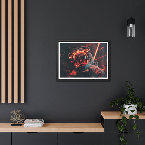 Kev - Cosmic Astronaut Framed Poster - Sci-Fi Wall Art for Space Enthusiasts