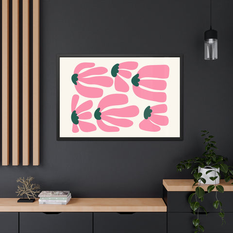Mer 2 - Floral Framed Poster - Modern Art for Home Décor
