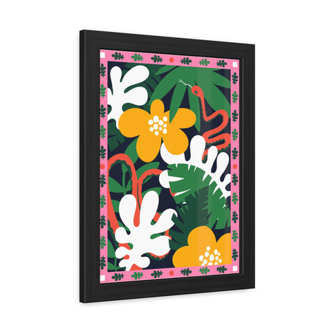 Amazon 3 - Tropical Botanical Framed Poster - Vibrant Jungle Art for Home Decor
