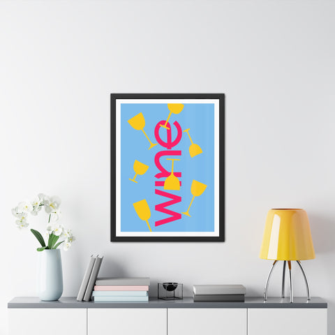 Sonoma 3 - Wine Themed Framed Poster - Fun Wall Art for Home Bar & Celebration Decor