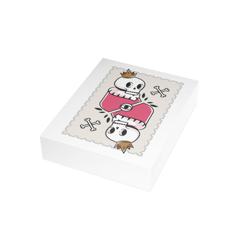 Gothic Skull & Heart Greeting Card — Valentine Greeting Card - Illustrated, Funny, Snarky, Modern