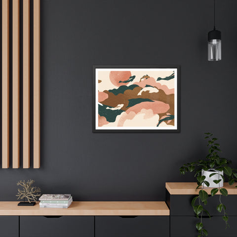 Koi Wind 2 - Artistic Framed Posters: Serene Dolphin & Sunset Wall Decor
