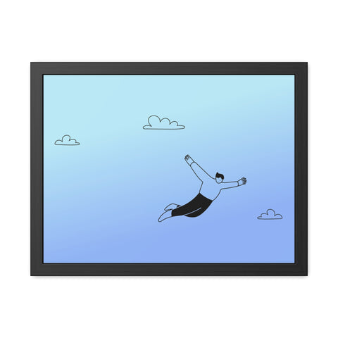 Falling for you - Dreamy Freedom Framed Poster - Inspirational Art for Home Decor