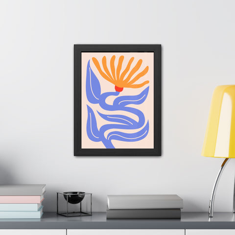 Marinda 4 - Vibrant Floral Framed Poster | Modern Art Decor for Home & Office