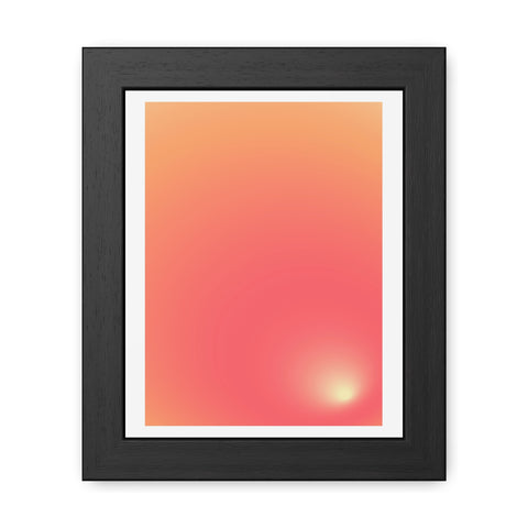 Sunrise 2 - Gradient Framed Poster - Modern Wall Art for Home Decor